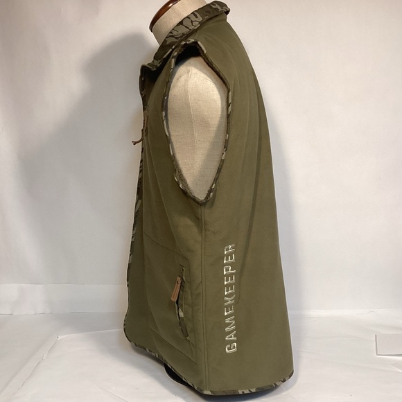 Gamekeeper Mens fleece Vest with camouflage trim size Large - Picture 6 of 11